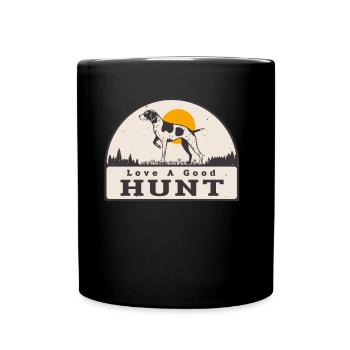 Hunting Dog Good Hunting Vintage Hunter - Full Colour Mug - black - Front
