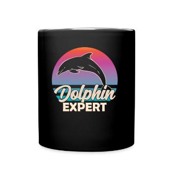 Expert Dauphin Dauphin Dauphin Amoureux des Dauphins - Mug uni - noir - Devant