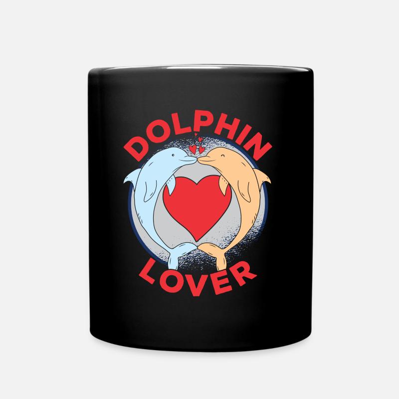 Delfin Liebhaber Delphin Delfine Delphine - Tasse einfarbig - Schwarz