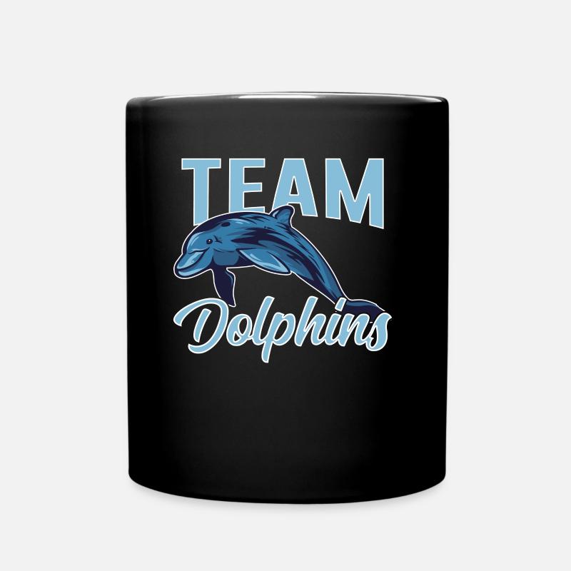 Équipe Dauphins Dauphins Dauphins Dauphins Amoureux - Mug uni - noir