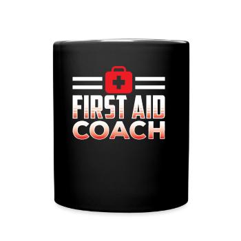Cours d’instructeur de formateur en secourisme Mesures immédiates - Mug uni - noir - Devant