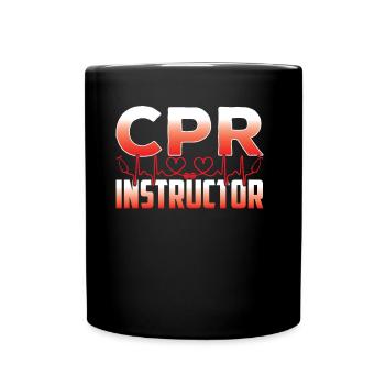 Instructeur de cours de secourisme Enseignant en mesures d’urgence - Mug uni - noir - Devant