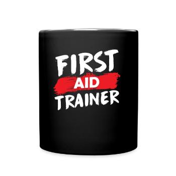 Cours d’instructeur de secourisme Enseignants Mesures immédiates - Mug uni - noir - Devant