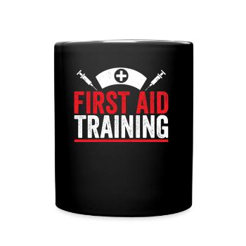 First Aid Training Teacher Course Trainer - Full Colour Mug - black - Front