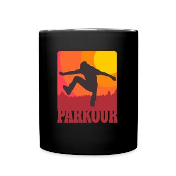 Parkour Urban Freerunning Retro Freerunner - Mug uni - noir - Devant
