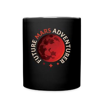 Future Mars Adventurer Astronaut Planet - Mug uni - noir - Devant
