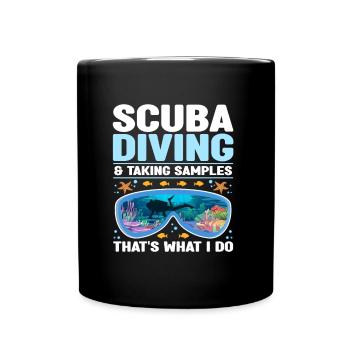 Dictons des biologistes marins | Cadeaux de biologie marine - Mug uni - noir - Devant