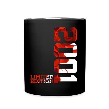 25TH BIRTHDAY 25 YEARS LIMITED EDITION 2001 - Full Colour Mug - black - Front