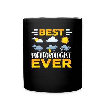 Bester Meteorologe Überhaupt Meteorologie Beruf - Tasse einfarbig - Schwarz - Vorne
