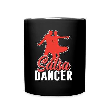 Salsa Tänzer Hobby Tanzen Tanz - Tasse einfarbig - Schwarz - Vorne