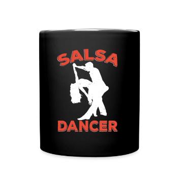 Salsa Tänzer Tanzen Hobby Tanz - Tasse einfarbig - Schwarz - Vorne