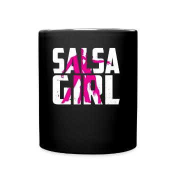 Salsa Girls Mama Dancing Hobby Dancer Dance - Full Colour Mug - black - Front