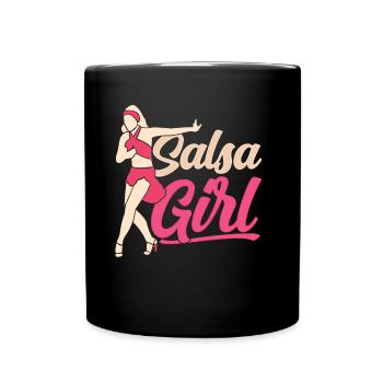 Salsa Girl Mama Mama Hobby Dance Danseuse Danser - Mug uni - noir - Devant