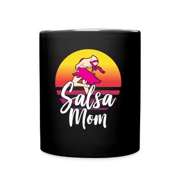 Salsa Mama Dancing Dance Dancer Hobby - Full Colour Mug - black - Front