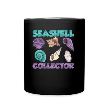 Shell collectors Mussel collectors collect mussels - Full Colour Mug - black - Front