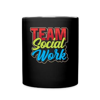 Social Work Team Social Work Social Workers - Full Colour Mug - black - Front