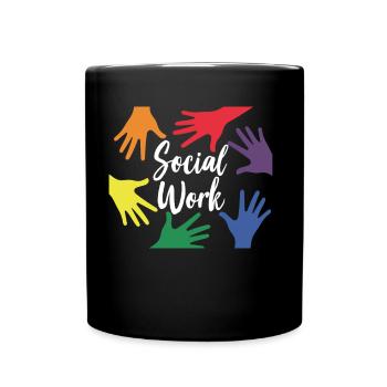 Social Work Social Work Social Worker Profession - Full Colour Mug - black - Front