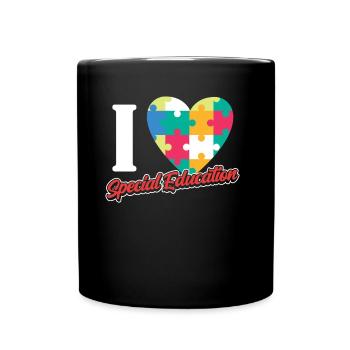 I Love Special Education Teachers Special Education - Full Colour Mug - black - Front