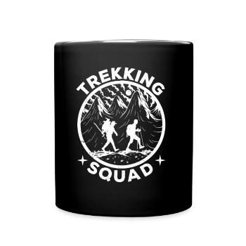 Trekking Team Hiking Wanderer Hike - Full Colour Mug - black - Front