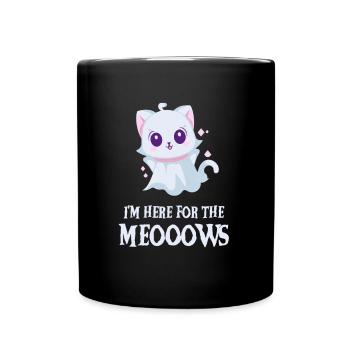 Chaton fantôme mignon drôle d’Halloween - Mug uni - noir - Devant