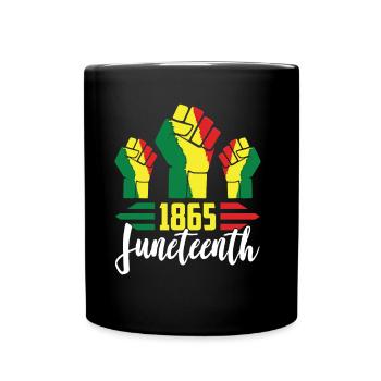 1865 Juneteenth Africa African American Black - Full Colour Mug - black - Front