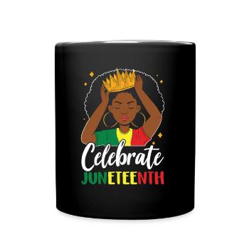 Célèbre le Juneteenth African American Black 1865 - Mug uni - noir - Devant
