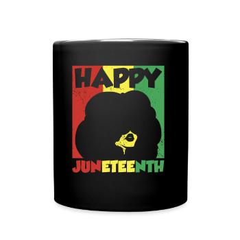 Merry Juneteenth 1865 Black African American - Full Colour Mug - black - Front
