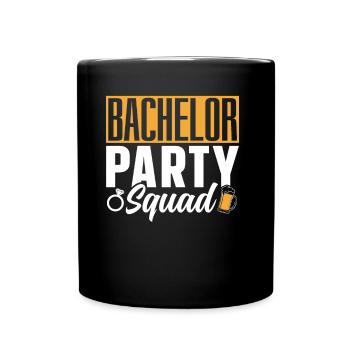 Enterrement de vie de jeune fille Escouade de mariée Bachelorette - Mug uni - noir - Devant