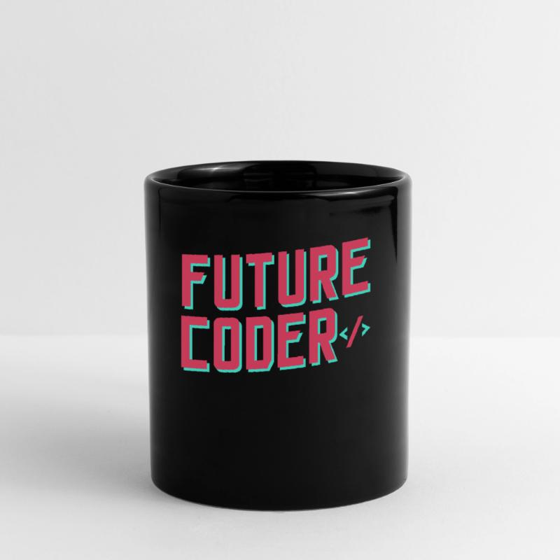 Zukünftiger Coder Coding Code Programmierer Tasse einfarbig