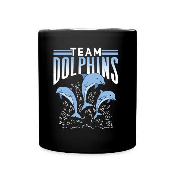 Team Dolphins Dolphin Dolphin Lovers Dolphin - Mug uni - noir - Devant