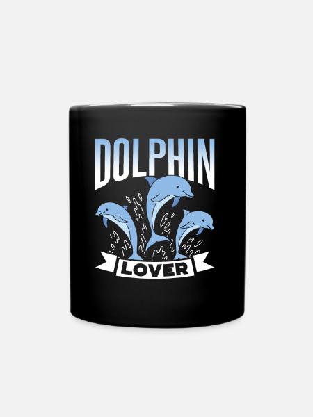 Amoureux des dauphins Dauphins Dauphins Dauphins - Mug uni - noir