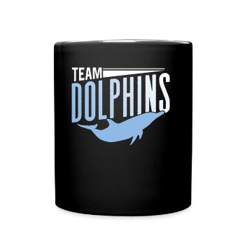 Équipe Dauphins Dauphins Dauphins Amoureux des dauphins - Mug uni - noir - Devant