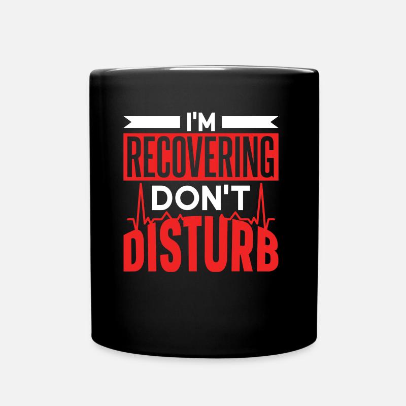 Je s’il vous plaît ne pas déranger la récupération - Mug uni - noir