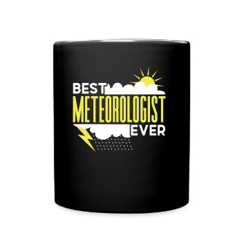 Bester Meteorologe Überhaupt Meteorologie Beruf - Tasse einfarbig - Schwarz - Vorne