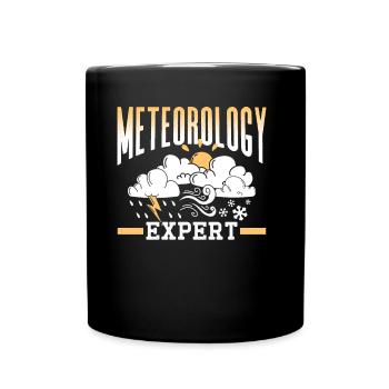Meteorology Expert Weather Forecast Meteorologist - Full Colour Mug - black - Front