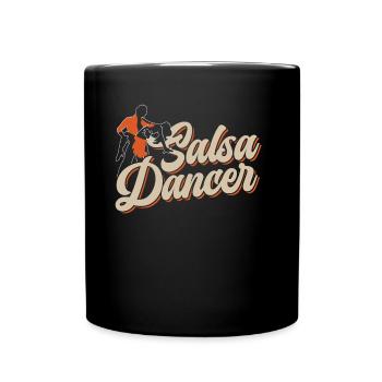 Salsa Tänzer Hobby Tanz Tanzen - Tasse einfarbig - Schwarz - Vorne