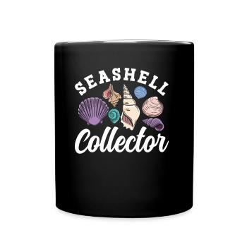 Shell collectors Mussel collectors collect mussels - Full Colour Mug - black - Front