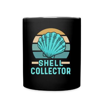 Shell collectors Mussel collectors collect mussels - Full Colour Mug - black - Front
