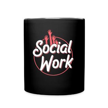 Social Work Social Work Social Worker Profession - Full Colour Mug - black - Front