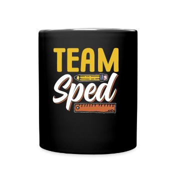 Team Sonderpädagogik Sonderpädagoge Beruf Lehrer - Tasse einfarbig - Schwarz - Vorne