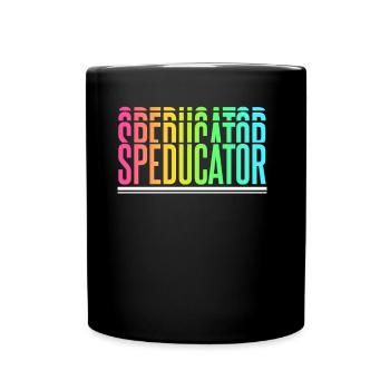 Speducator Special Education Teacher Special Education - Full Colour Mug - black - Front