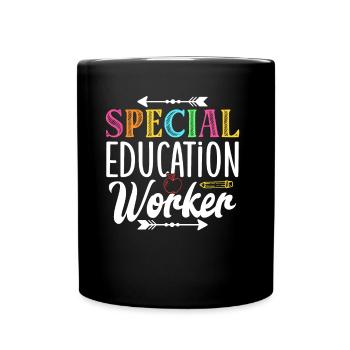 Special Education Workers Special Education Teachers - Full Colour Mug - black - Front