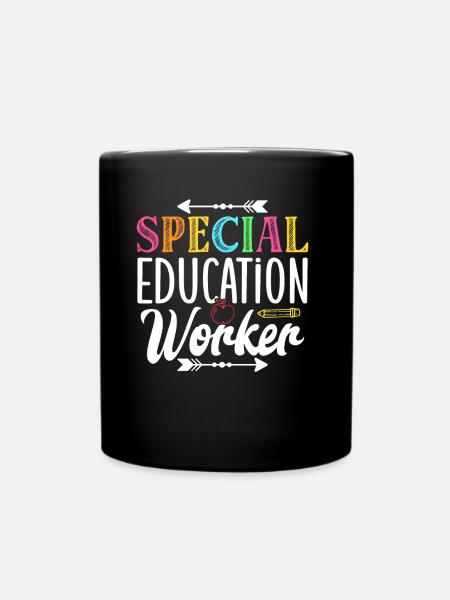 Special Education Workers Special Education Teachers - Full Colour Mug - black