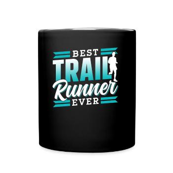 Bester Trail Runner Aller Zeiten Running Traillauf - Tasse einfarbig - Schwarz - Vorne