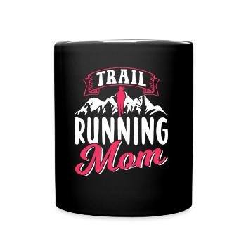 Trail Running Maman Race Runner Trail Running - Mug uni - noir - Devant