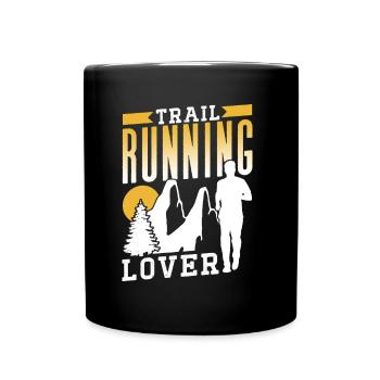 Trail Running Lover Runner Trail Running Race - Full Colour Mug - black - Front