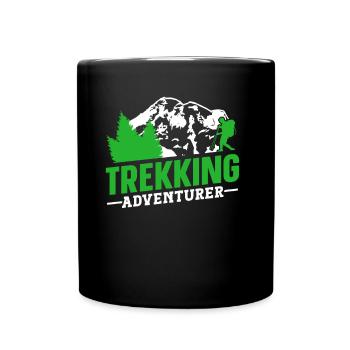 Trekking Aventurier Randonnée Randonneurs - Mug uni - noir - Devant
