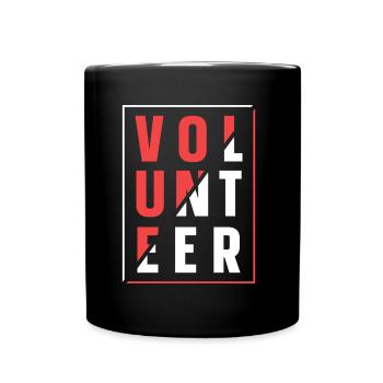 Volontariat volontaire - Mug uni - noir - Devant