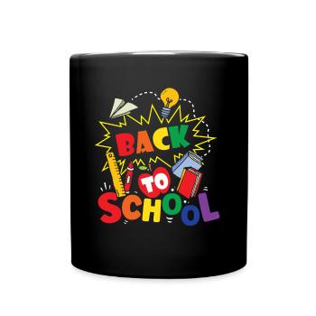 Back to School Teachers Back to School Back to School - Full Colour Mug - black - Front