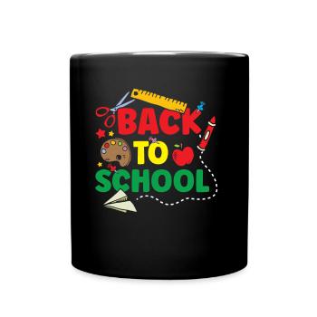 Back to School Teachers Back to School Back to School - Full Colour Mug - black - Front